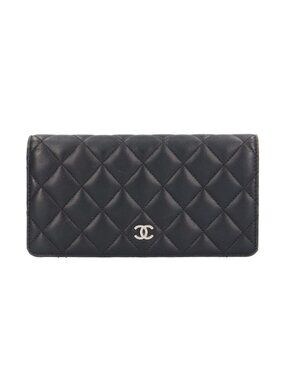 Chanel Timeless Classic Long Flap Wallet Quilted Lambskin